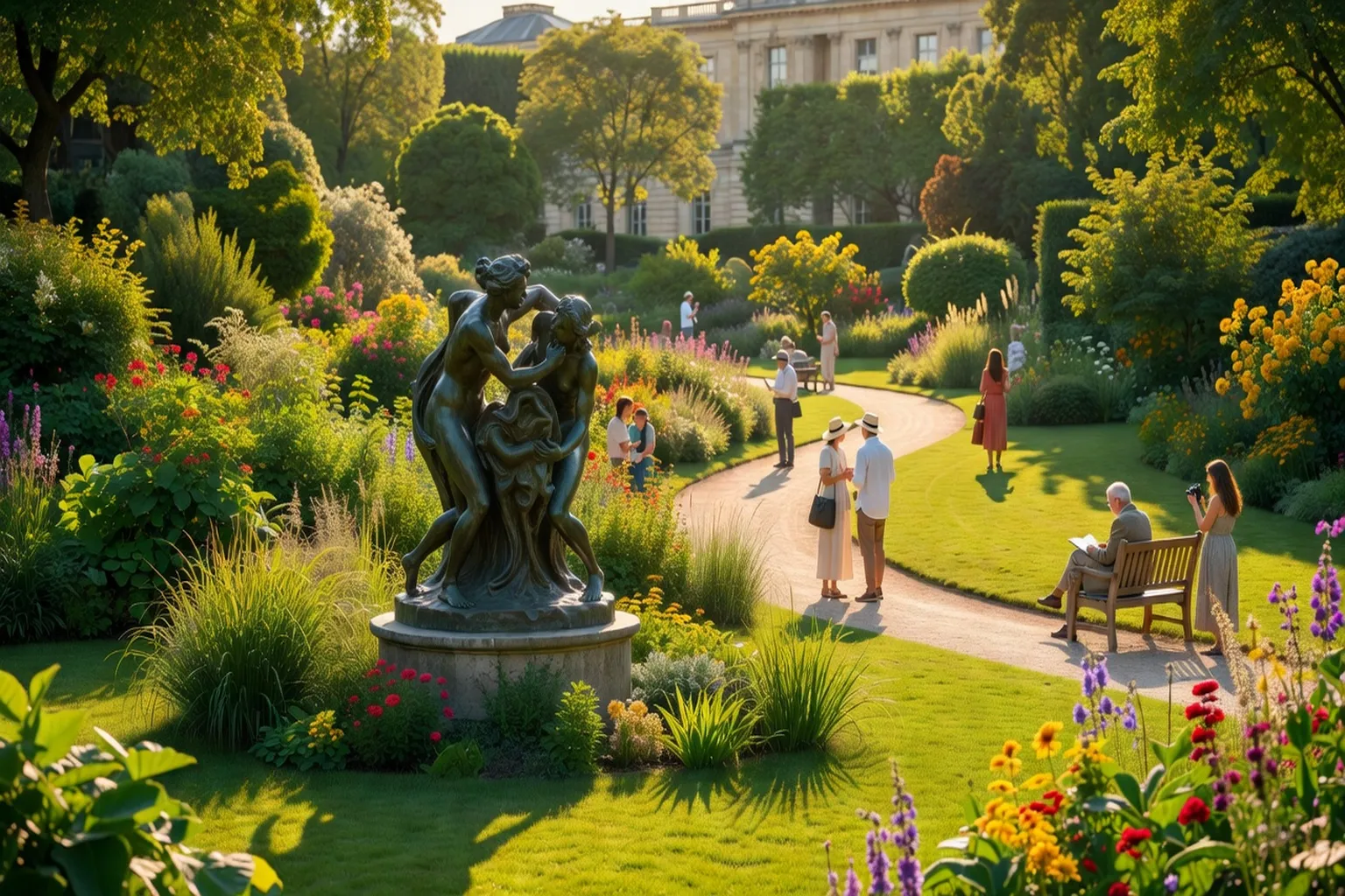Jardin du musée Rodin à Paris, lieu de mémoire du matrimoine sculptural féminin